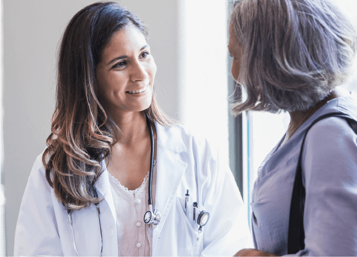 Doctor and Patient Discussing AI in Surgery